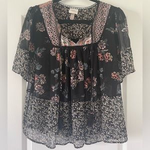 Knox Rose Semi-sheer Top